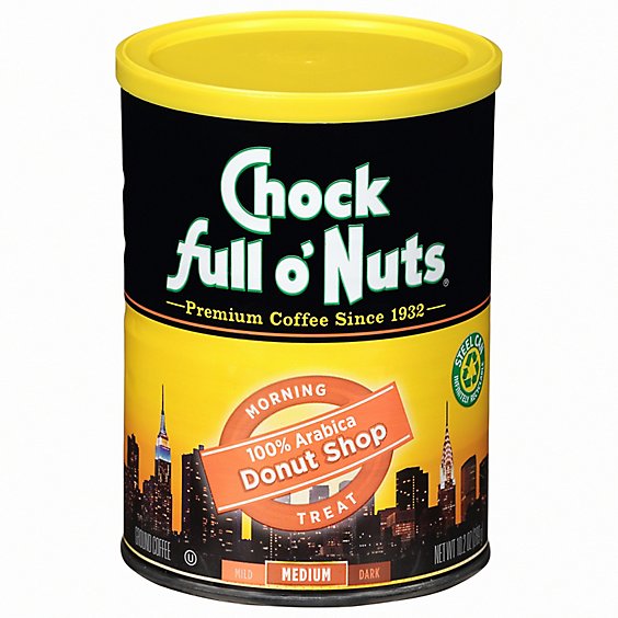Chock Full O Nuts Donut Shop Can Coffee - 10.2 OZ