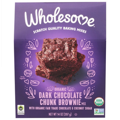 Wholesome Organic Dark Chocolate Brownie - 14 OZ