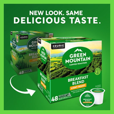Green Mountain Coffee Roasters Breakfast Blend Light Roast Coffee K Cup Pods - 48 Count - Image 3
