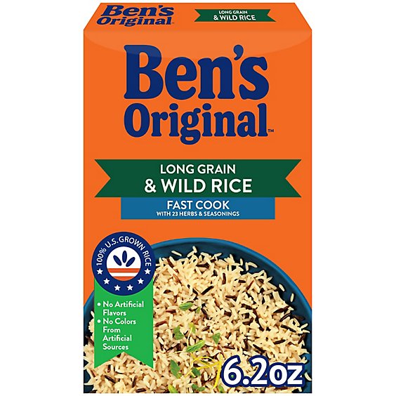 Ben's Original Long Grain Rice & Wild Rice Fast Cook Rice Box - 6.2 Oz