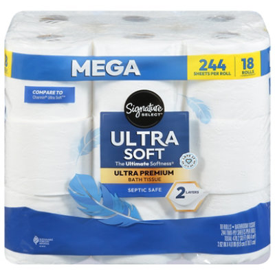 Signature SELECT Bath Tissue Our Softest Mega - 18 RL - Image 3