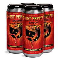 Ghostfish Brewing Company Ghost Pepper Saison In Cans - 4-16 FZ - Image 1
