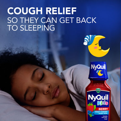 Vicks Child Nyquil Berry Nighttime Liquid - 8 FZ - Image 6