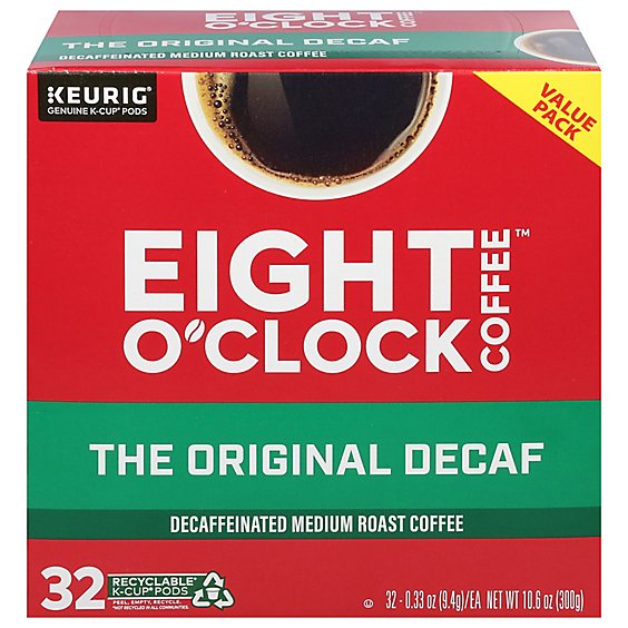 Eight O'clock Coffee The Original Decaf Kcup - 32 CT