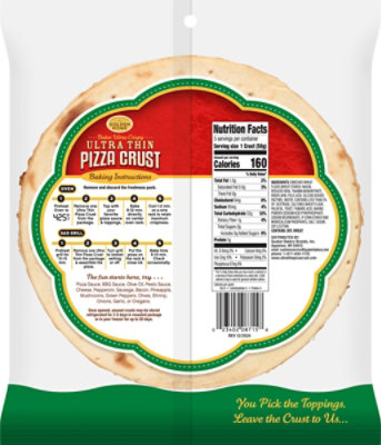 Golden Home Pizza Crust Ultra Thin 7in - 8.75 OZ - Image 5
