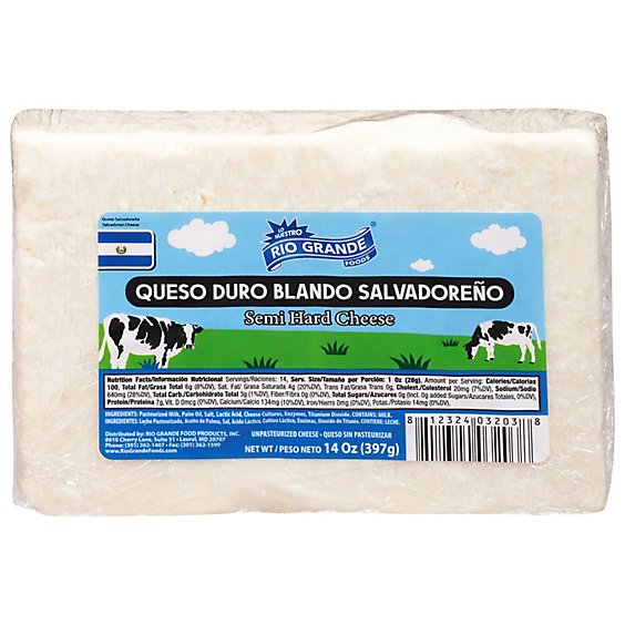 Rio Grande Semi Hard Cheese - 14 Oz