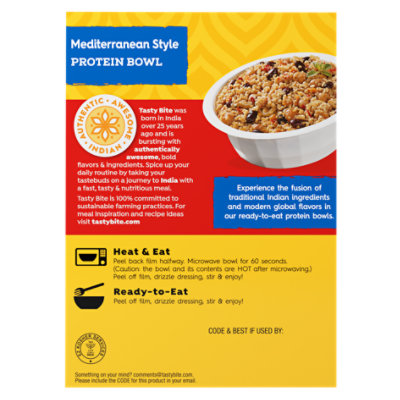 Tasty Bite Mild Mediterranean Style Protein Bowl - 8.8 Oz - Image 2