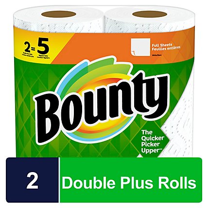 Bounty Base Paper Towel 2 Ply Regular Roll White - 2 RL - Image 2