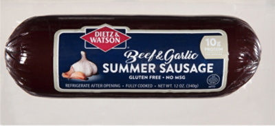 Dietz & Watson Beef Garlic Summer Sausage - 12 OZ - Image 2