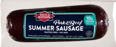 Dietz & Watson Beef Pork Summer Sausage - 12 OZ - Image 2