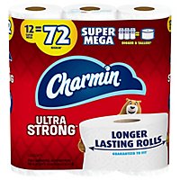 Charmin Ultra Strong Toilet Tissue Dry 12 Super Mega Roll - 12 RL - Image 3