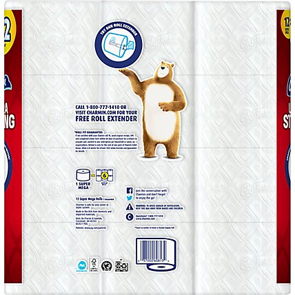 Charmin Ultra Strong Toilet Tissue Dry 12 Super Mega Roll - 12 RL - Image 4