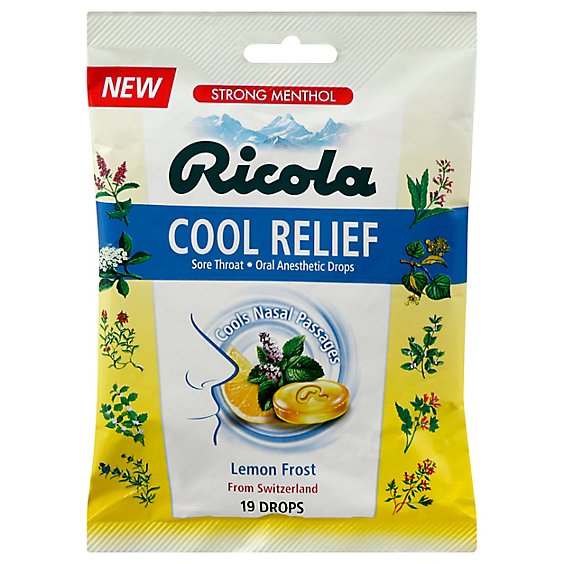 Ricola Cool Relief Lemon Frost - 19 CT