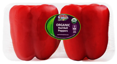 Pero Bell Peppers Red Organic 2ct - 2 CT - Image 1