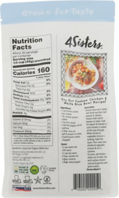 4Sisters White Rice Long Grain Org - 2 LB - Image 6