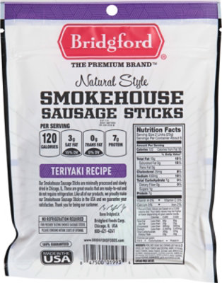 Bridgford Teriyaki Style Smokehouse Sausage Sticks - 5 OZ - Image 6