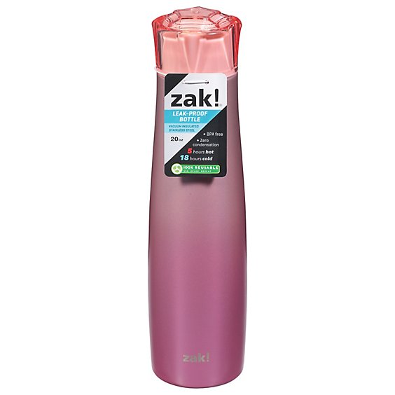 Pink Diamond 20oz Stainless Steel Double Wall Vacuum Jewel Bottle - EA