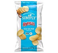 Ruffles Simply Potato Chips Sea Salted 8 Ounce - 8 OZ