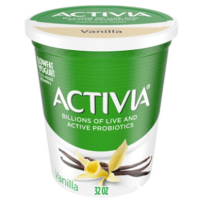 Activia Vanilla Probiotic Yogurt, 4 Ounce -- 24 per case.
