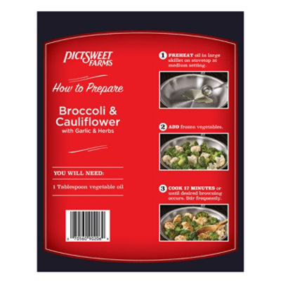 PictSweet Farms Seasoned Vegetables for The Skillet Broccoli & Cauliflower - 13 OZ - Image 5