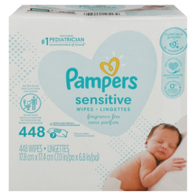 Pampers Sensitive Wipes 7x - 448 CT - Image 3