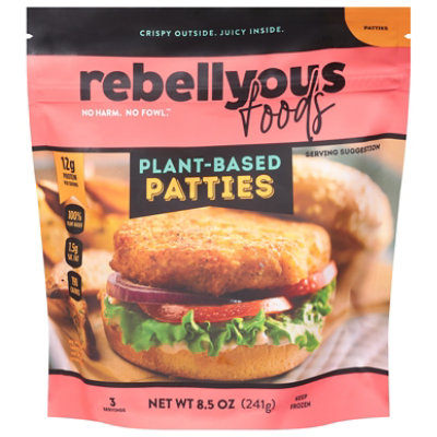 Rebellyous Plant Based Patties - 8.5 Oz - Image 3