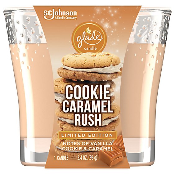 Glade Candle Cookie Caramel Rush - 3.4 OZ