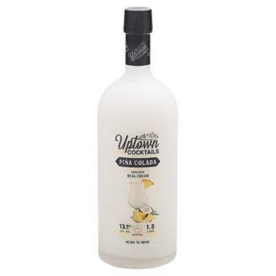 Uptown Wine Cocktails Pina Colada Coconut Texas Wine Based Cocktail - 1.5 Liter