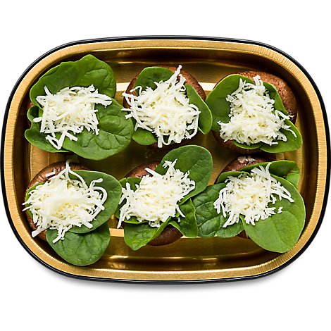 ReadyMeal Spinach Mozzarella Mushrooms 6 Ct - EA