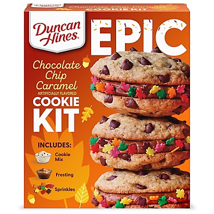 Duncan Hines Epic Baking Kit Chocolate Chip Caramel Cookie Kit - 20.8 Oz - Image 2
