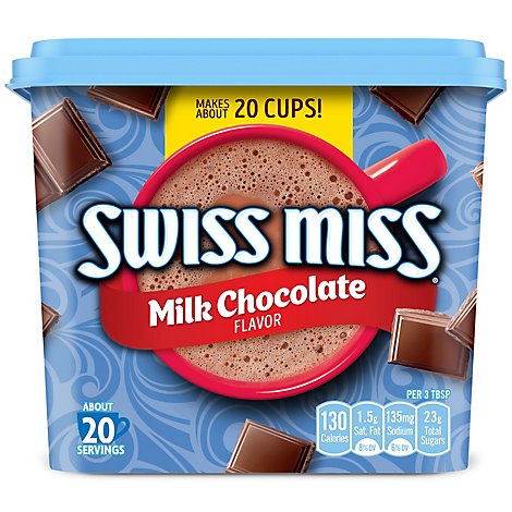 Swiss Miss Milk Chocolate Flavor Hot Cocoa Mix Canister - 22.23 OZ