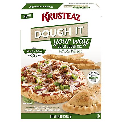 Krusteaz Whole Wheat Dough It Your Way Quick Rise Dough Mix - 14.14 Oz - Image 1