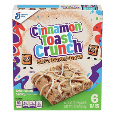 Cinnamon Toast Crunch Cinnamon Swirl Soft Baked Bars - 6