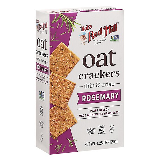 Bobs Red Mill Rosemary Oat Crackers - 4.25 Oz