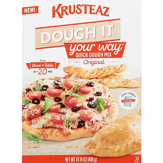 Krusteaz Original Dough It Your Way Quick Rise Dough Mix - 14.14 Oz