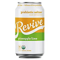 Revive Pineapple Lime Sparkling Probiotic - 12 Fl. Oz. - Image 1