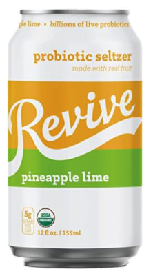 Revive Pineapple Lime Sparkling Probiotic - 12 Fl. Oz.