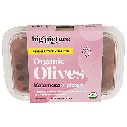 Big Picture Olive Organic Kalamata Pitted - 4.5 OZ - Image 1
