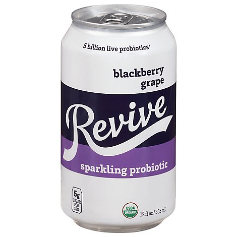 Revive Blackberry Grape Sparkling Probiotic - 12 Fl. Oz.