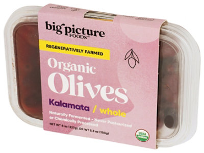 Big Picture Olive Organic Kalamata Whole - 5.3 OZ - Image 4