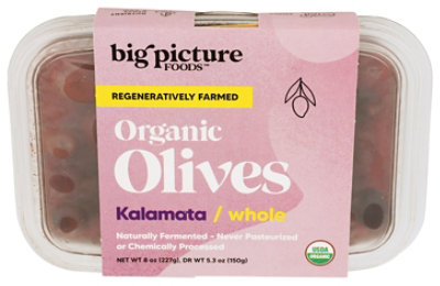 Big Picture Olive Organic Kalamata Whole - 5.3 OZ - Image 1