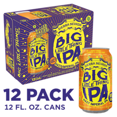 Sierra Nevada Big Little Thing Imperial IPA Craft Beer In Cans - 12-12 Oz - Image 1