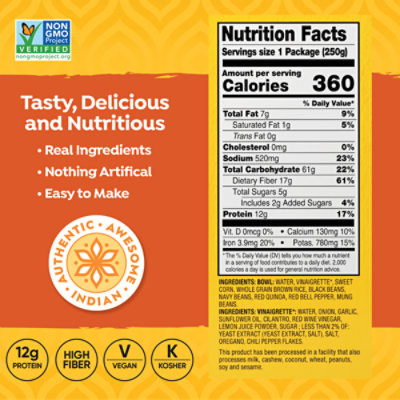 Tasty Bite Mexican Protein Bowl Mexican-Style Protein Bowl - 8.8 Oz - Image 6