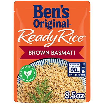 Ben's Original Ready Rice Easy Dinner Side Brown Basmati Rice Pouch - 8.5 Oz - Image 1