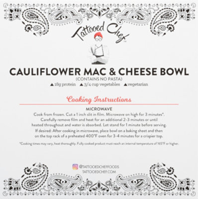 Tattooed Chef Entree Cauliflower Mac & Cheese Bowl - 10 Oz - Image 6