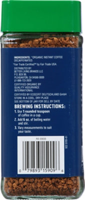O Organics Coffee Instant Decaffeinated - 3.53 Oz - Image 4