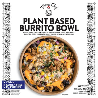 Tattooed Chef Entree Plant Based Burrito Bowl - 8.5 Oz