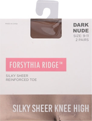 Fr Wmn Knee Highs Nude - 2 CT - Image 2