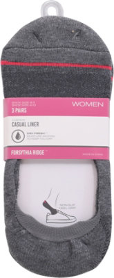 Fr Wmn Liners Cush Cas Gry - 3 CT - Image 2