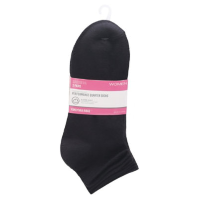 Fr Wmn Qtr Ath Ss Cush Blk - 2 CT